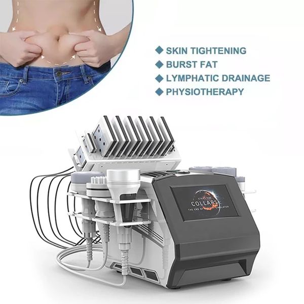 7 in 1 80k cavatation ultrasonic body slimming machine multipolar rf radio frequency laser 6 pads lipo laser skin care tighten anti-wrink ma
7 in 1 80k cavatation ultrasonic body slimming machine multipolar rf radio frequency laser 6 pads lipo laser skin care tighten anti-wrink ma