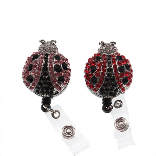 cute retractable badge reel rhinestone crystal insect red ladybug badge holder for school medical nurse office supplier, Gray
cute retractable badge reel rhinestone crystal insect red ladybug badge holder for school medical nurse office supplier, Gray