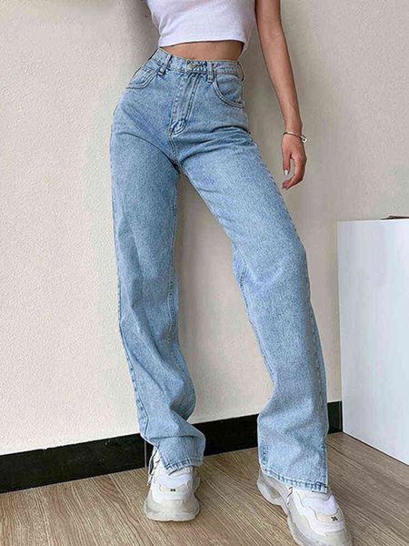 women's jeans women's high waist pants straight leg jeans 2022 women casual loose pants split washed fashion package hips trousers, Blue
women's jeans women's high waist pants straight leg jeans 2022 women casual loose pants split washed fashion package hips trousers, Blue