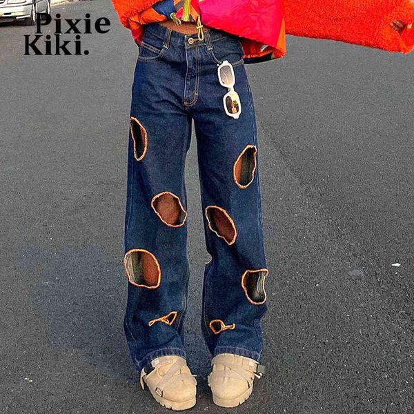 women's jeans pixiekiki hole hollow out low rise baggy jeans y2k women streetwear vintage blue denim trousers wide leg pants p85-ez60 t
women's jeans pixiekiki hole hollow out low rise baggy jeans y2k women streetwear vintage blue denim trousers wide leg pants p85-ez60 t