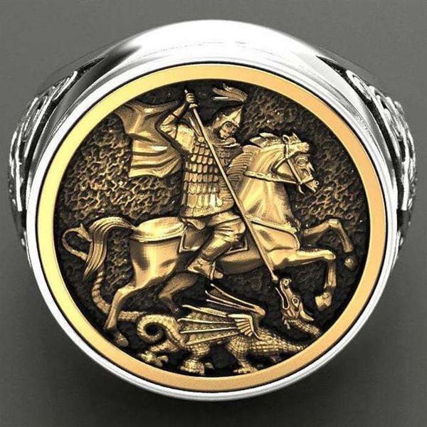 vintage sovereign ring men st george portrait gold roman cavalry dragon rings for women boho nordic mythology viking jewelry3183, Golden;silver
vintage sovereign ring men st george portrait gold roman cavalry dragon rings for women boho nordic mythology viking jewelry3183, Golden;silver