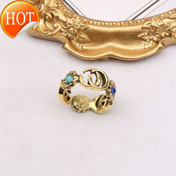gujia daisy fashion personality ring bronze double g flower turquoise ring for men and women factory direct sale, Silver
gujia daisy fashion personality ring bronze double g flower turquoise ring for men and women factory direct sale, Silver