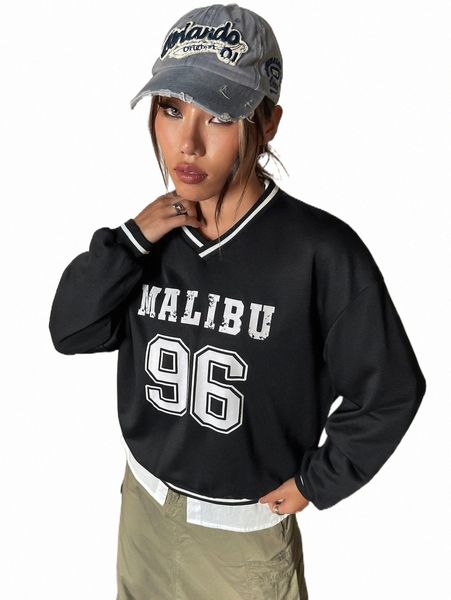 women's hoodies & sweatshirts letter graphic drop shoulder sweatshirt without shirt b8vf#, Black
women's hoodies & sweatshirts letter graphic drop shoulder sweatshirt without shirt b8vf#, Black