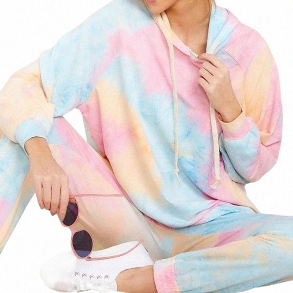 women's tracksuits tie dye two piece outfit women autumn long sleeve hooded sweatshirt drawstring elastic pants tracksuit slim fitness, Gray
women's tracksuits tie dye two piece outfit women autumn long sleeve hooded sweatshirt drawstring elastic pants tracksuit slim fitness, Gray