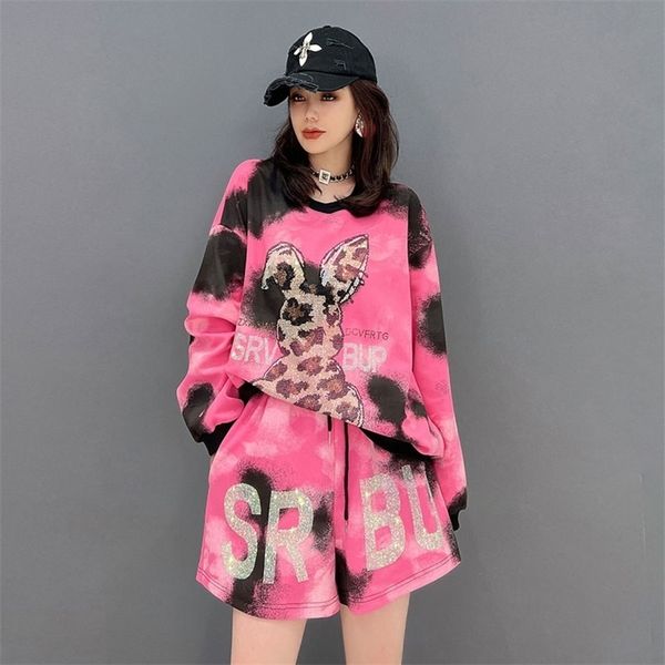 womens two piece pants women spring autumn pink rabbit sequins tracksuit loose sweatshirt and elastic waist shorts two piece set for young g, White
womens two piece pants women spring autumn pink rabbit sequins tracksuit loose sweatshirt and elastic waist shorts two piece set for young g, White