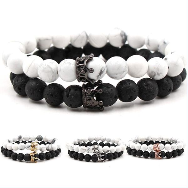 charm bracelets charm crown bracelets bangle for men jewelry 8 mm natural lava rock stone oil diffuser bracelet women girls fashion a dhd82, Golden;silver
charm bracelets charm crown bracelets bangle for men jewelry 8 mm natural lava rock stone oil diffuser bracelet women girls fashion a dhd82, Golden;silver