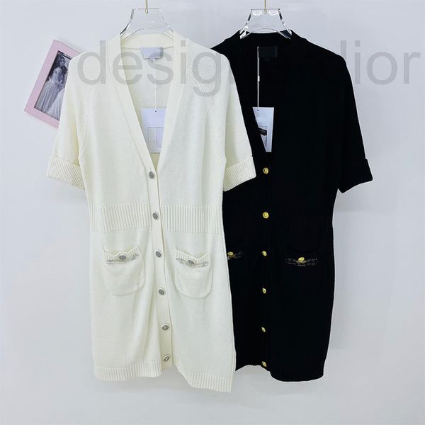 women's knits & tees designer small fragrance chain v-neck roll sleeve double pocket metal single breasted sweater slim dress cardigan, White
women's knits & tees designer small fragrance chain v-neck roll sleeve double pocket metal single breasted sweater slim dress cardigan, White