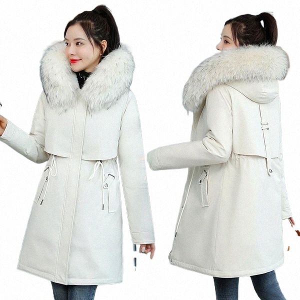 women's down & parkas women's down & parkas simple solid parka women winter cotton coat hooded big fur collar mid-length korean lo, Black
women's down & parkas women's down & parkas simple solid parka women winter cotton coat hooded big fur collar mid-length korean lo, Black