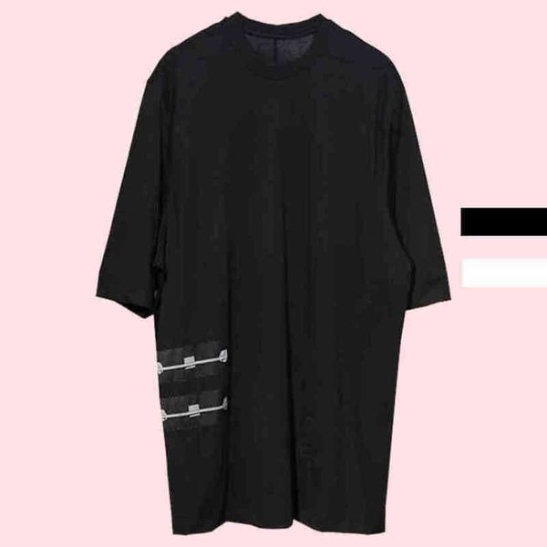 men's shirts designer ricks classic summer loose round neck shirt fashionable mens and womens owens high street personalized top, White;black
men's shirts designer ricks classic summer loose round neck shirt fashionable mens and womens owens high street personalized top, White;black
