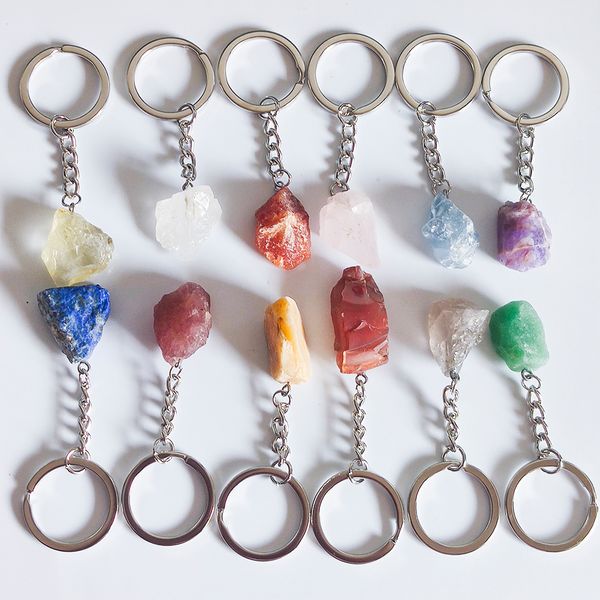 natural raw ore keychain gem quartz fluorite citrine amethyst irregular stone pendants charms keyring, Slivery;golden
natural raw ore keychain gem quartz fluorite citrine amethyst irregular stone pendants charms keyring, Slivery;golden
