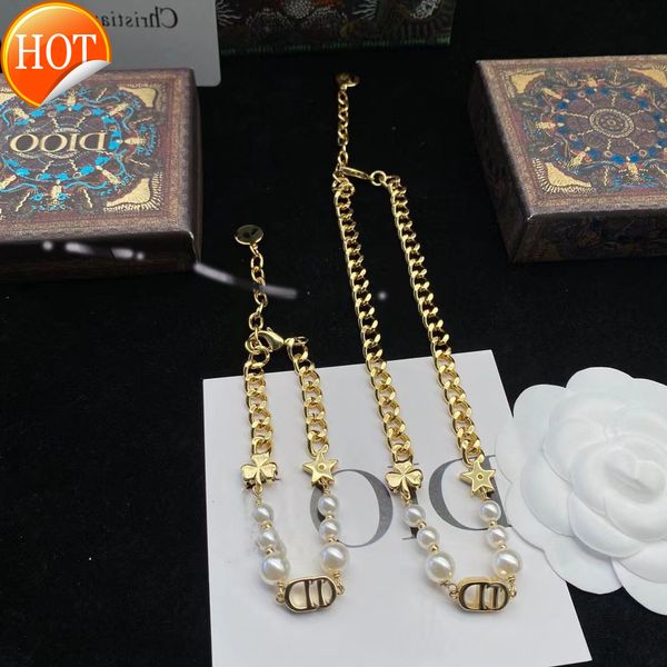 d family's 22 year new five pointed star pearl neck chain necklace dijia net red same letter bracelet factory direct sale, Golden;silver
d family's 22 year new five pointed star pearl neck chain necklace dijia net red same letter bracelet factory direct sale, Golden;silver