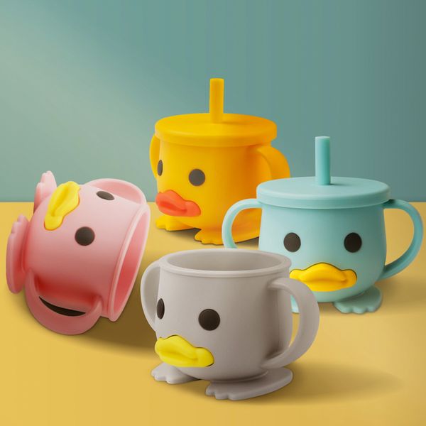 cups dishes utensils 200ml baby feeding learning drinking water mug food grade silicone with cute duck face 220907
cups dishes utensils 200ml baby feeding learning drinking water mug food grade silicone with cute duck face 220907