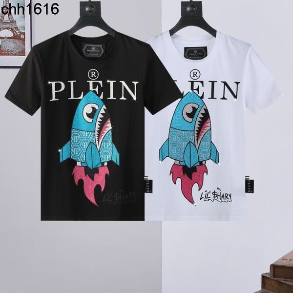 summer short sleeve t shirt men's personality plein cartoon shark philip european and american fashion slim top, White;black
summer short sleeve t shirt men's personality plein cartoon shark philip european and american fashion slim top, White;black