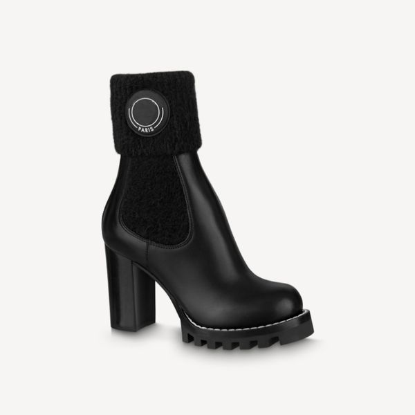 explosion woman star trail ankle boot 1aac20 smooth calf leather stretch wool treaded rubber outsole waterproof platform luxury designer cou, Black
explosion woman star trail ankle boot 1aac20 smooth calf leather stretch wool treaded rubber outsole waterproof platform luxury designer cou, Black