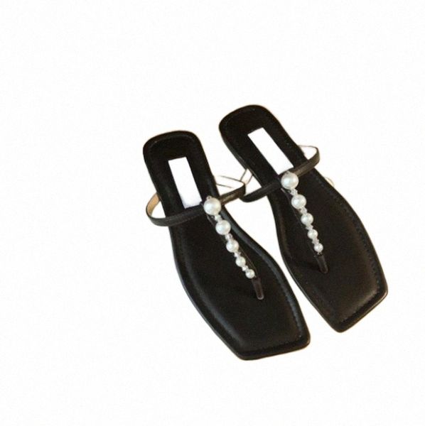 2022 slippers luxury designer slippers alaina flat pearl leather slipper elegant simple women party shoe square toe footholds outdoor sandal, Black
2022 slippers luxury designer slippers alaina flat pearl leather slipper elegant simple women party shoe square toe footholds outdoor sandal, Black