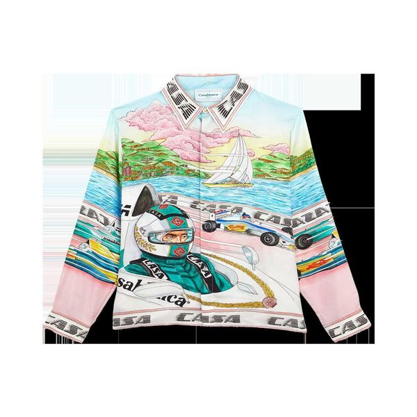 casablanca sicilian racer printed silk men's and women's hawaiian fashion long sleeve shirt281r, White;black
casablanca sicilian racer printed silk men's and women's hawaiian fashion long sleeve shirt281r, White;black