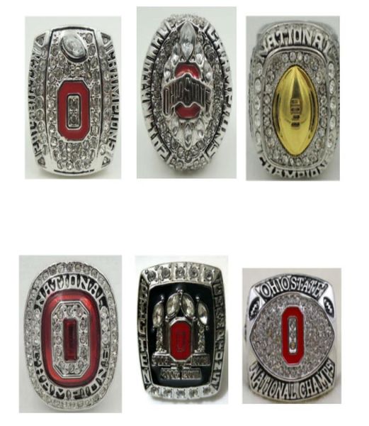 a set 6pcs rings 2002 2008 2014 2015 2016 ohio state buckeyes national cham, Golden;silver
a set 6pcs rings 2002 2008 2014 2015 2016 ohio state buckeyes national cham, Golden;silver
