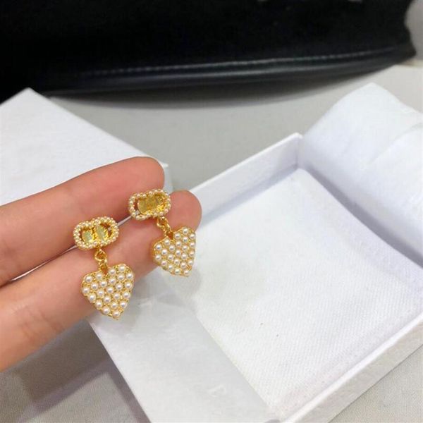 fashion designer jewelry pearl heart charm dangle earrings stud statement brand letter earring for lady women party wedding lovers gift213v, Silver
fashion designer jewelry pearl heart charm dangle earrings stud statement brand letter earring for lady women party wedding lovers gift213v, Silver