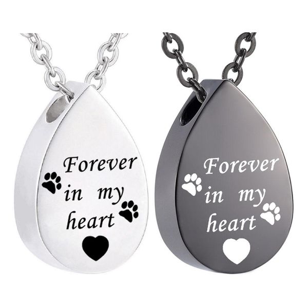 stainless steel water droplets urns necklace cremation urn pendant heart forever in my heart memorial keepsake jewelry, Silver
stainless steel water droplets urns necklace cremation urn pendant heart forever in my heart memorial keepsake jewelry, Silver