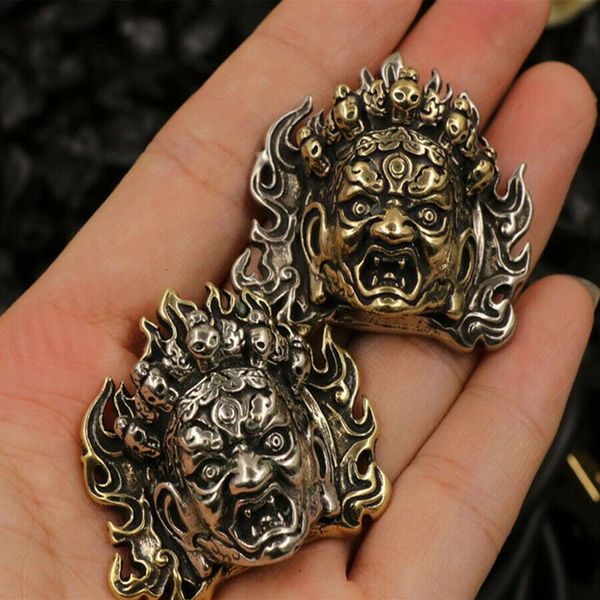 1pcs mahakala tibetan buddhist altar biker wallet chain connector concho solid brass for making bags255a, Black
1pcs mahakala tibetan buddhist altar biker wallet chain connector concho solid brass for making bags255a, Black