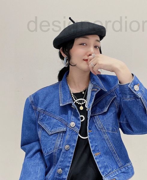 women's jackets designer a new broad shoulder denim jacket with niche design w3aw, Black;brown
women's jackets designer a new broad shoulder denim jacket with niche design w3aw, Black;brown