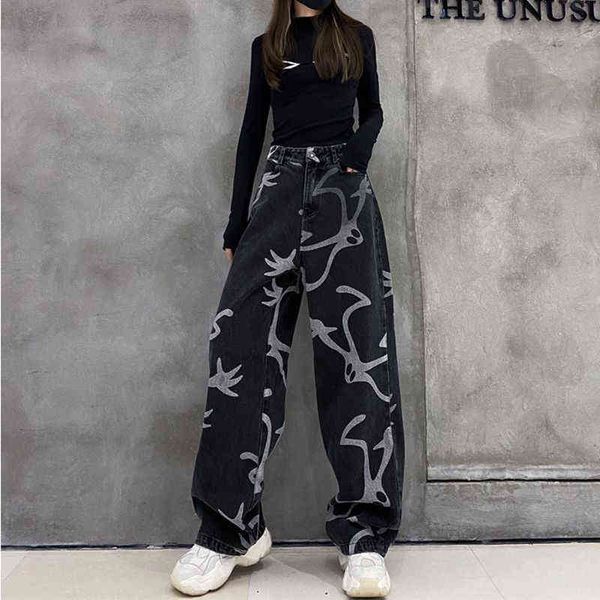 women's jeans harajuku wide leg jeans streetwear korean fashion jeans woman high waist hip hop straight baggy pants y2k casual denim tr, Blue
women's jeans harajuku wide leg jeans streetwear korean fashion jeans woman high waist hip hop straight baggy pants y2k casual denim tr, Blue