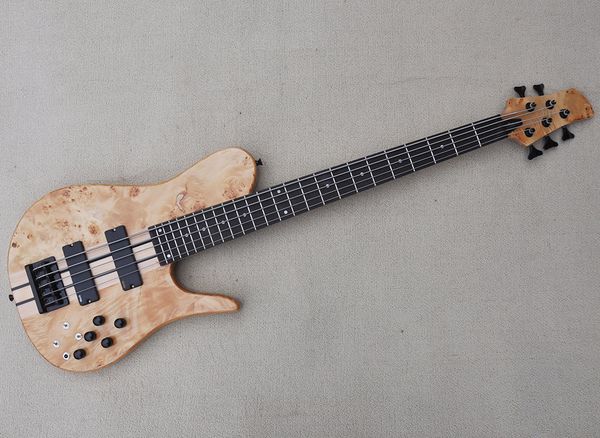 5 strings neck through body electric bass guitar with burl maple veneer rosewood fretboard can be customized as request
5 strings neck through body electric bass guitar with burl maple veneer rosewood fretboard can be customized as request