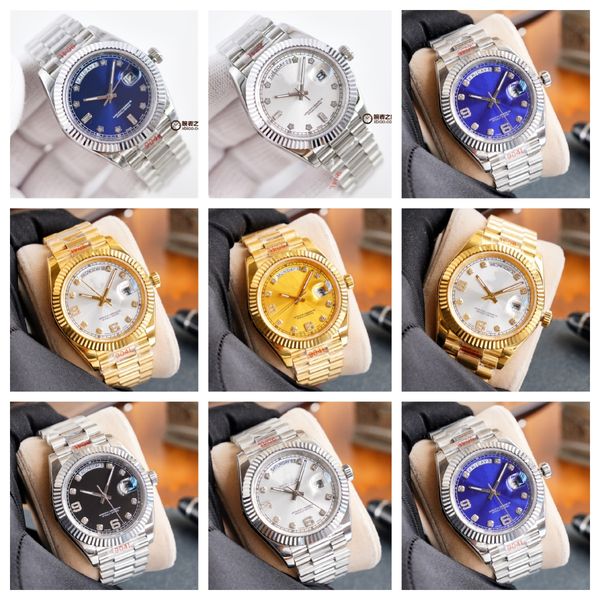 41mm montre de luxe mens watches automatic machine movement fine steel watch case weekly log type luxury watch wristwatches, Slivery;brown
41mm montre de luxe mens watches automatic machine movement fine steel watch case weekly log type luxury watch wristwatches, Slivery;brown