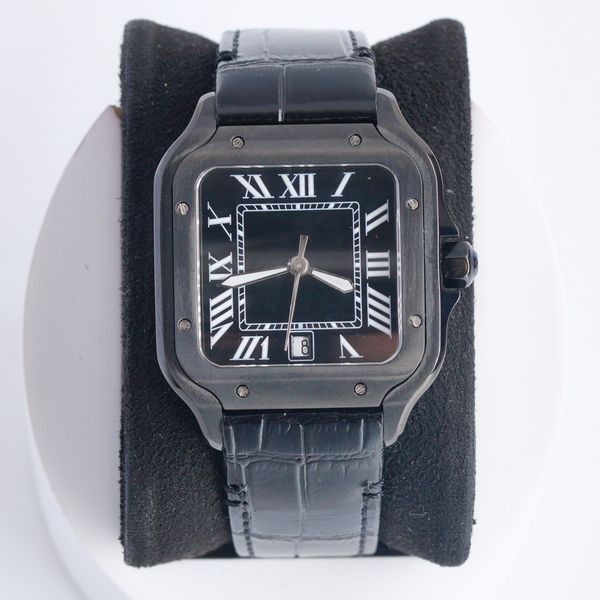 classic men's watch black square dial 39.8mm sapphire crystal folding clasp montre de luxe automatic movement, Slivery;brown
classic men's watch black square dial 39.8mm sapphire crystal folding clasp montre de luxe automatic movement, Slivery;brown