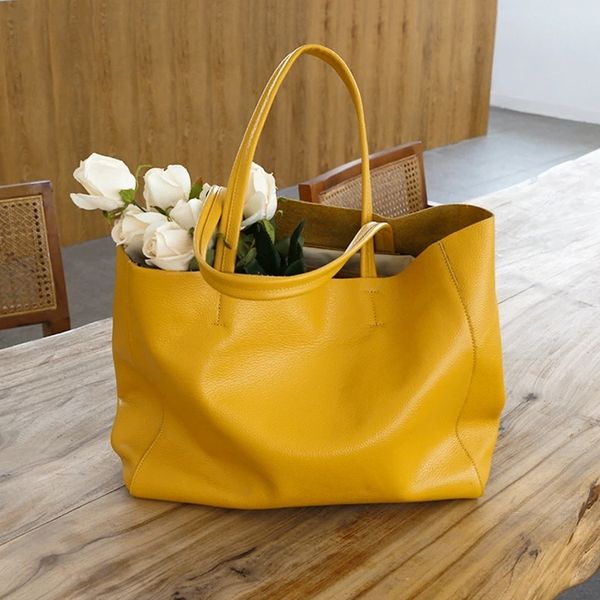women luxury bag casual tote female lemon yellow fashion shoulder handbag lady cowhide genuine leather shoulder shopping bag
women luxury bag casual tote female lemon yellow fashion shoulder handbag lady cowhide genuine leather shoulder shopping bag