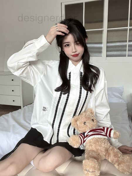 women's blouses & shirts designer mimi french court style 22fw small stand collar triangular hem shirt 8fz5, White
women's blouses & shirts designer mimi french court style 22fw small stand collar triangular hem shirt 8fz5, White