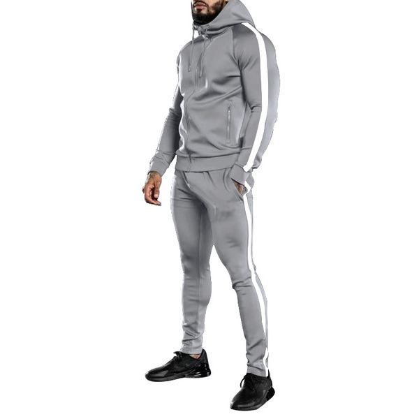 mens tracksuits casual suit autumn winter suit zipper hoodie splicing running training fitness youth outdoor sports, Gray
mens tracksuits casual suit autumn winter suit zipper hoodie splicing running training fitness youth outdoor sports, Gray