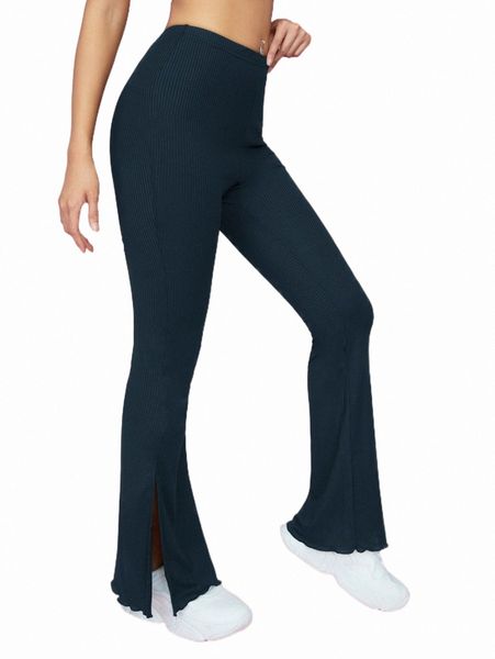 women's pants & capris petite split hem lettuce trim flare leg pants r7ra#, Black;white
women's pants & capris petite split hem lettuce trim flare leg pants r7ra#, Black;white