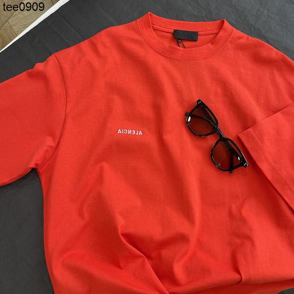 tee new embroidered letters red round neck short sleeved t-shirt fashion brand versatile men and women, White;black
tee new embroidered letters red round neck short sleeved t-shirt fashion brand versatile men and women, White;black