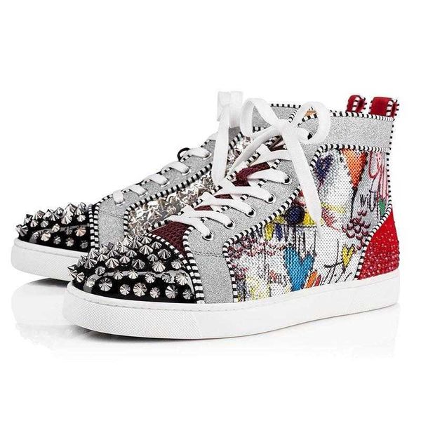2022 red bottoms designer shoes men women fashion luxury rivet glitter sneakers for party wedding genuine leather studded shoes hop999, Black
2022 red bottoms designer shoes men women fashion luxury rivet glitter sneakers for party wedding genuine leather studded shoes hop999, Black