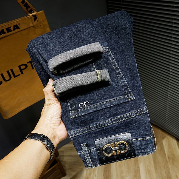 men's jeans designer high end korean version light luxury casual versatile slim small feet fashionable and comfortable fashion brand j0, Blue
men's jeans designer high end korean version light luxury casual versatile slim small feet fashionable and comfortable fashion brand j0, Blue