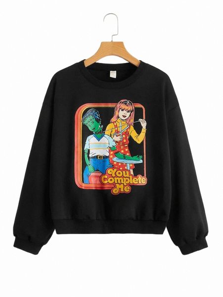 women's hoodies & sweatshirts romwe x stevenrhodes figure graphic sweatshirt i0wy#, Black
women's hoodies & sweatshirts romwe x stevenrhodes figure graphic sweatshirt i0wy#, Black