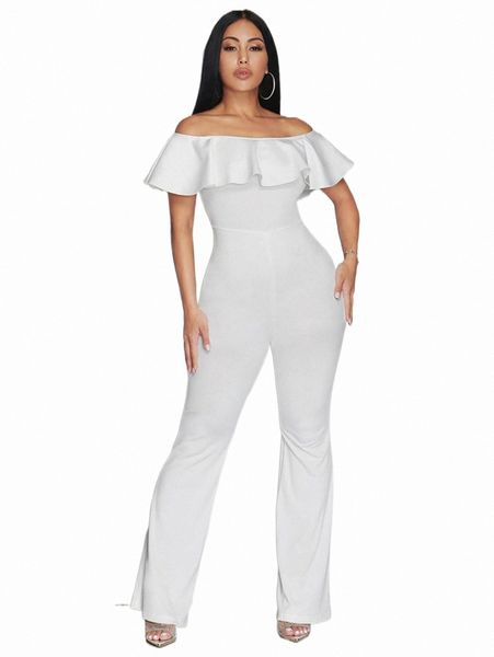 women's jumpsuits & rompers sxy off shoulder ruffle trim flare leg jumpsuit o8tx#, Black;white
women's jumpsuits & rompers sxy off shoulder ruffle trim flare leg jumpsuit o8tx#, Black;white