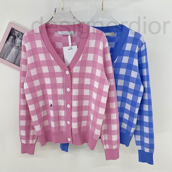 women's knits & tees designer family d autumn new product v-neck long sleeve single breasted checkerboard sweater lazy wind loose thin, White
women's knits & tees designer family d autumn new product v-neck long sleeve single breasted checkerboard sweater lazy wind loose thin, White