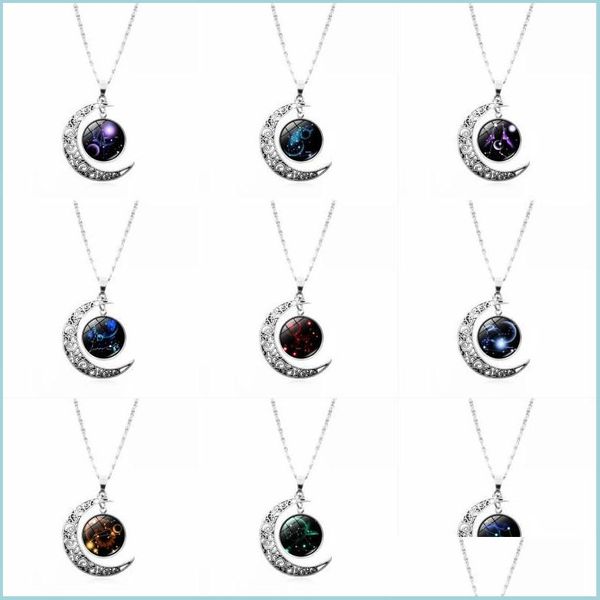 pendant necklaces 12 zodiac sign pendant moon necklaces cabochon gemstone constellation necklace charm jewelry fashion ac carshop2006 dhwbd, Silver
pendant necklaces 12 zodiac sign pendant moon necklaces cabochon gemstone constellation necklace charm jewelry fashion ac carshop2006 dhwbd, Silver