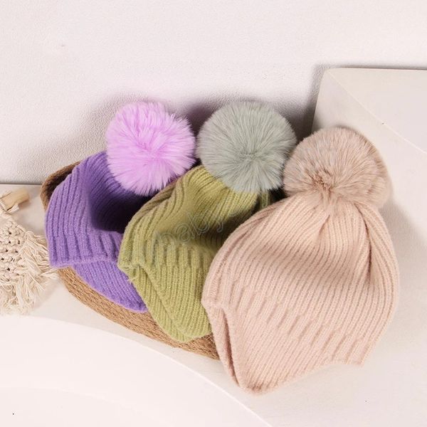 fashion kids beanie winter pompon hats for children boys girls knitted wool earflap beanies cap crochet windproof baby hat, Yellow
fashion kids beanie winter pompon hats for children boys girls knitted wool earflap beanies cap crochet windproof baby hat, Yellow