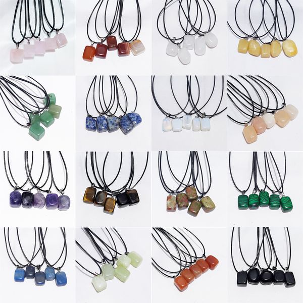 natural crystal stone irregular square pendant energy healing gemstone amazonite amethyst necklace charms women jewelry, Silver
natural crystal stone irregular square pendant energy healing gemstone amazonite amethyst necklace charms women jewelry, Silver
