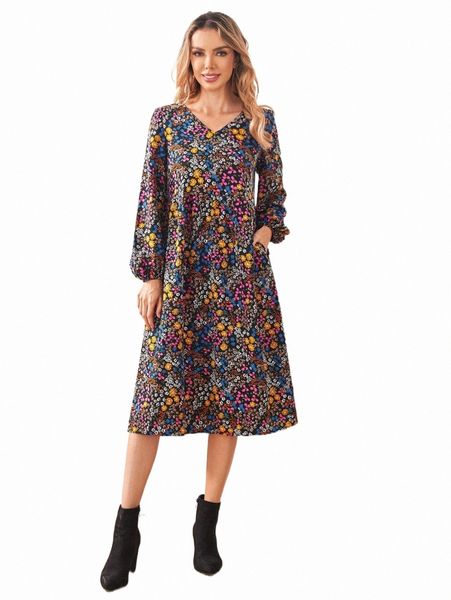 casual dresses emery rose lantern sleeve floral print smock dress b7wl#, Black;gray
casual dresses emery rose lantern sleeve floral print smock dress b7wl#, Black;gray
