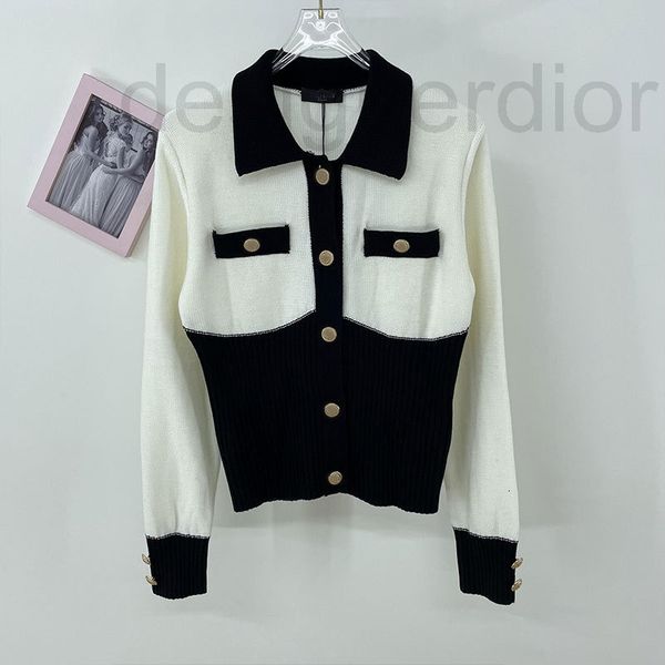 women's knits & tees designer autumn new products stitched contrast polo collar long sleeve single breasted double pocket sweater fashi, White
women's knits & tees designer autumn new products stitched contrast polo collar long sleeve single breasted double pocket sweater fashi, White