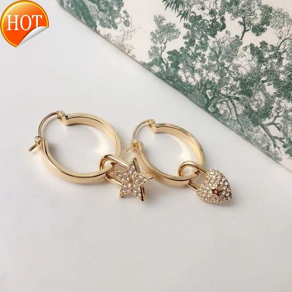 d family earrings fashion net red love star diamond set high-grade sense women new factory direct sale, Golden
d family earrings fashion net red love star diamond set high-grade sense women new factory direct sale, Golden