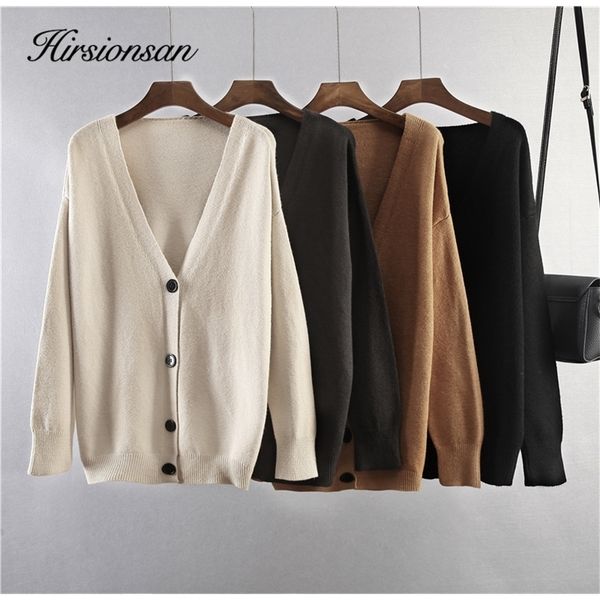 womens sweaters hirsionsan soft knitted cardigan women autumn winter korean v neck khaki sweater for girls chic oversized ladies clothes 220, White;black
womens sweaters hirsionsan soft knitted cardigan women autumn winter korean v neck khaki sweater for girls chic oversized ladies clothes 220, White;black