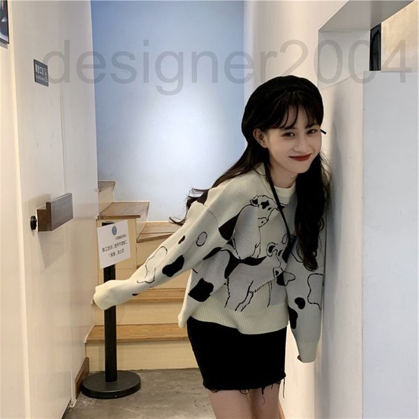 women's hoodies & sweatshirts designer autumn new treasure farm cow sweater round neck spring and autumn loose lazy student thin knitte, Black
women's hoodies & sweatshirts designer autumn new treasure farm cow sweater round neck spring and autumn loose lazy student thin knitte, Black