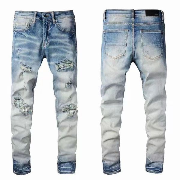 mens jeans hip hop style luxury designer denim pant distressed ripped biker jean slim fit motorcycle men clothing, Blue
mens jeans hip hop style luxury designer denim pant distressed ripped biker jean slim fit motorcycle men clothing, Blue