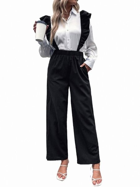 women's jumpsuits & rompers ruffle trim crisscross back overalls without shirt a34x#, Black;white
women's jumpsuits & rompers ruffle trim crisscross back overalls without shirt a34x#, Black;white