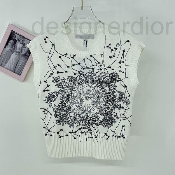 women's knits & tees designer d summer round neck pullover sleeveless sweater vest thin design star embroidered yjsb, White
women's knits & tees designer d summer round neck pullover sleeveless sweater vest thin design star embroidered yjsb, White